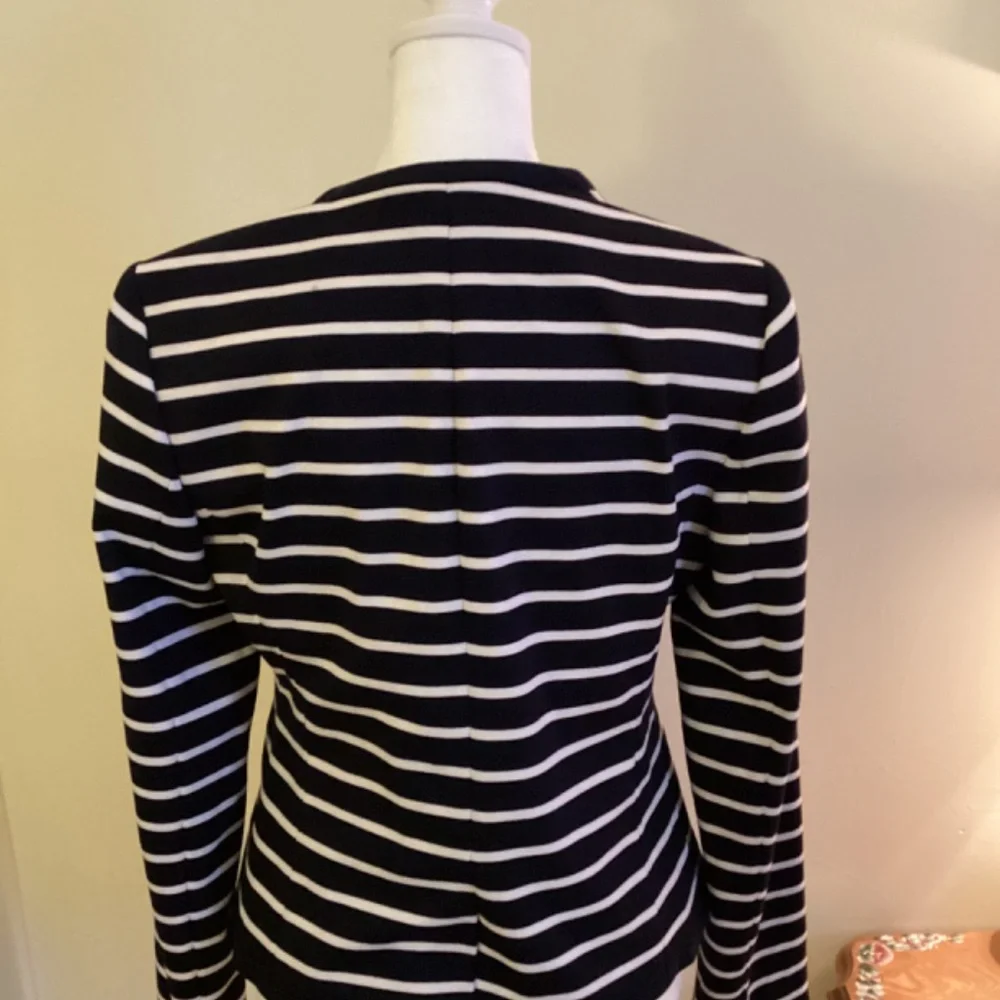 The Limited NWT navy blue / white striped blazer - Picture 4 of 4
